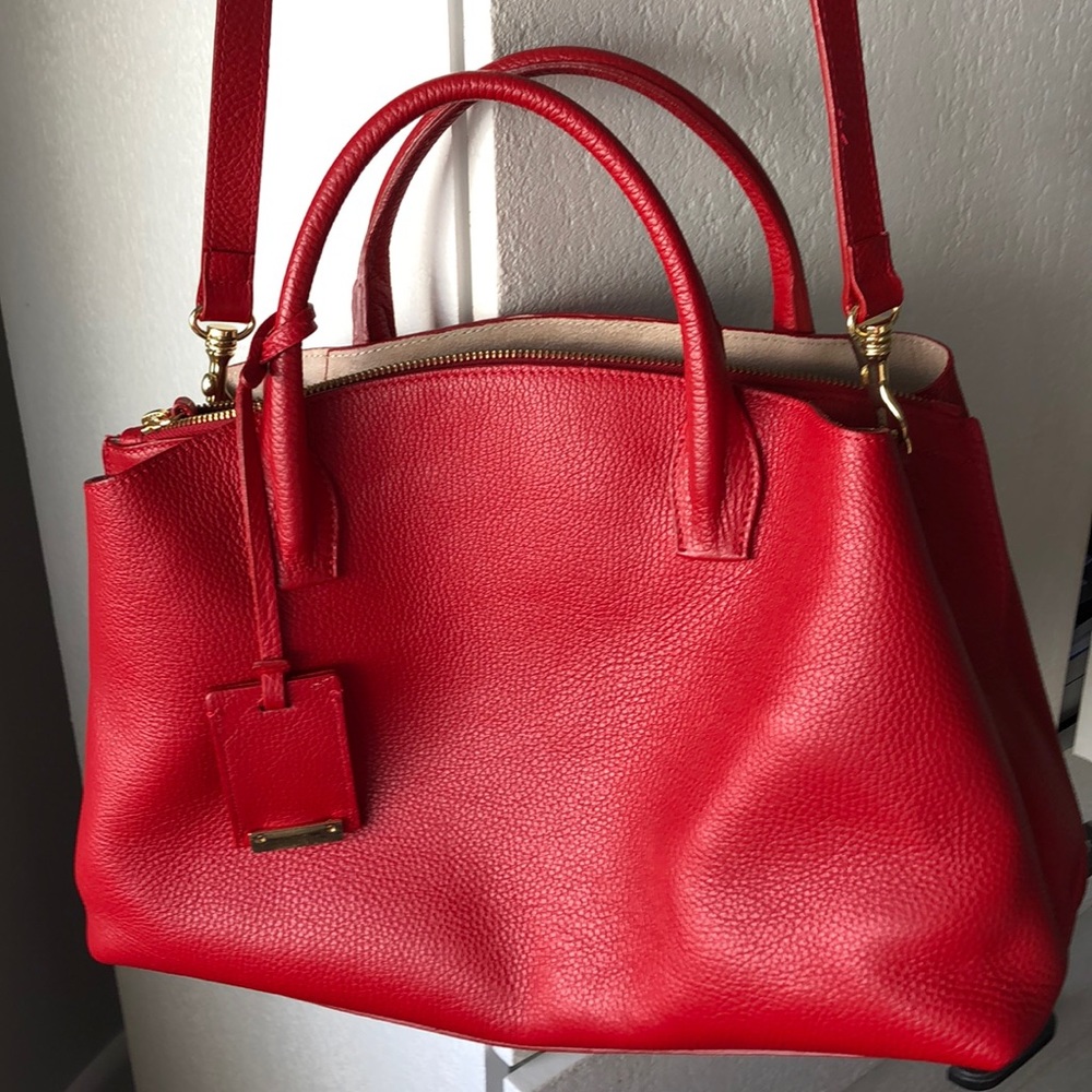 IACUCCI leather red adorable bag🌺